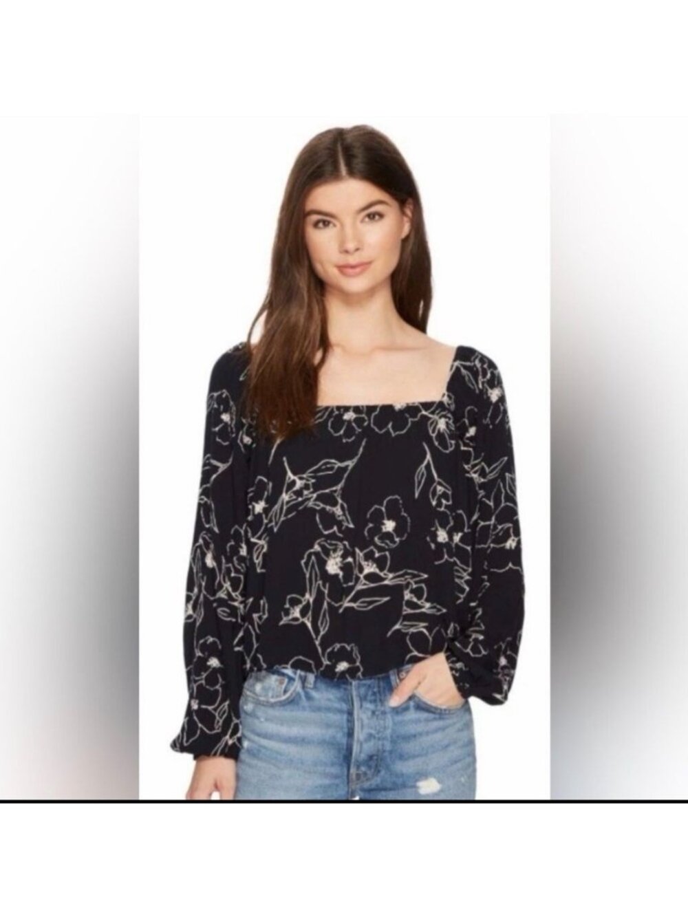 Billabong Floral Long Sleeve Top